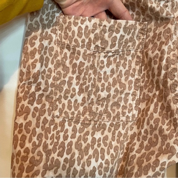 Anthropolgie The Wanderer Pants Leopard/Cheetah Print 28 Cream/Tan - Picture 10 of 10